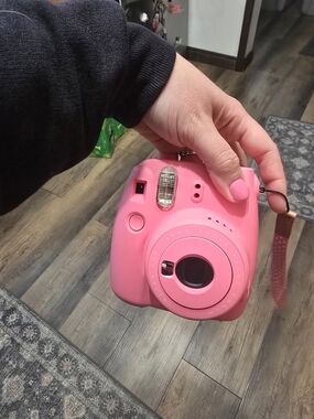 Pink Instant Film Camera - Cute Portable Shooter